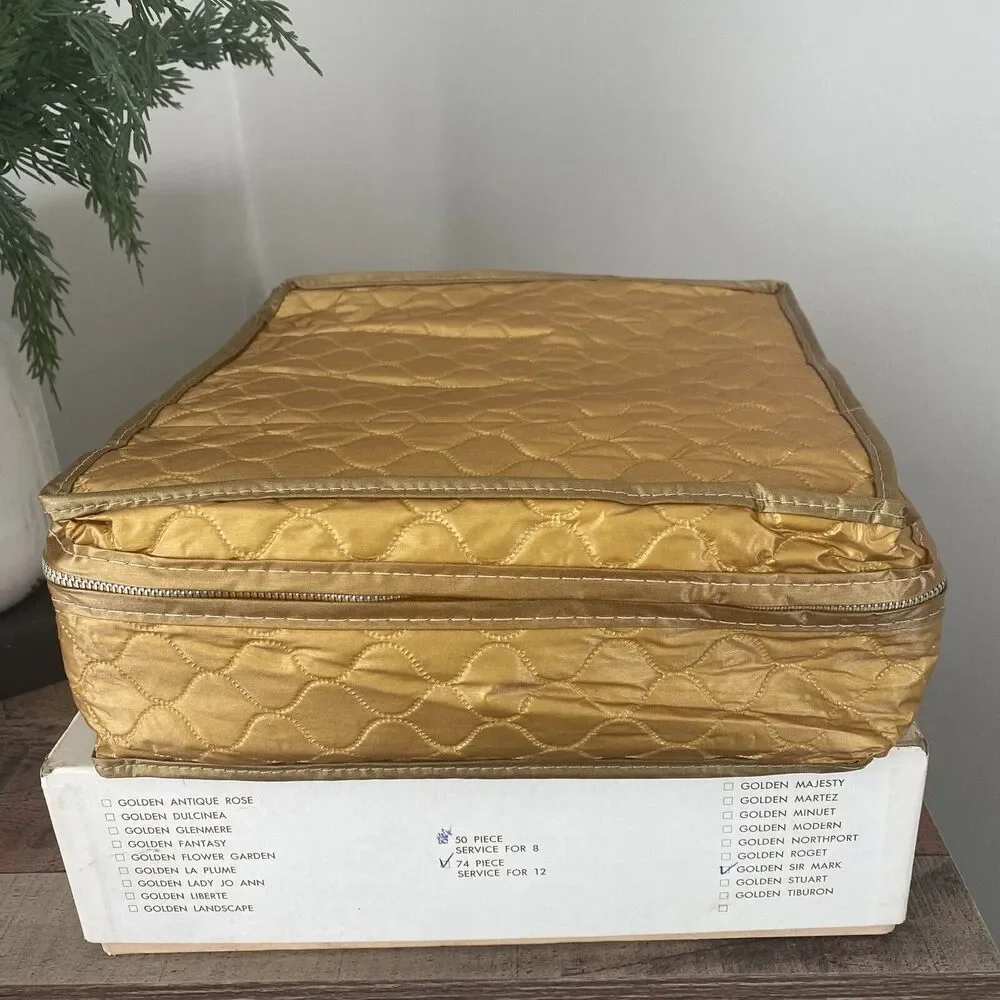 Vintage Stanley Roberts Golden Sir Mark Service for 12